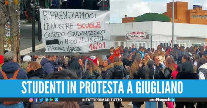 Giugliano. Istituto Marconi ancora senza sede, studenti protestano Siamo delusi
