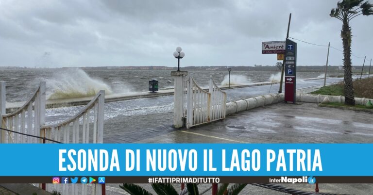 Maltempo, esonda il lago Patria: a Napoli e provincia cadono calcinacci e alberi