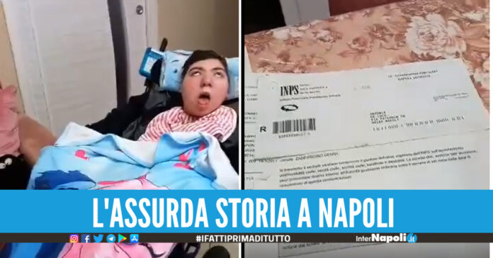 L'Inps cancella l'accompagnamento a Gennaro, la mamma del 20enne disabile E' assurdo