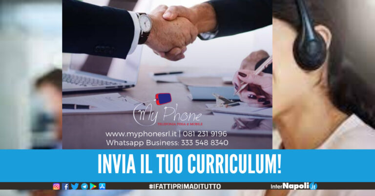 La nota azienda 'My Phone srl' cerca nuove risorse operatori call center e agenti commerciali da inserire nell'organico