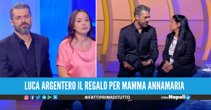 Luca Argentero con Annamaria e Rossella