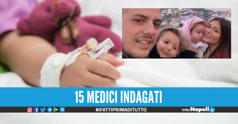 Morte della piccola Elena Cella in ospedale a Napoli, indagati 15 medici