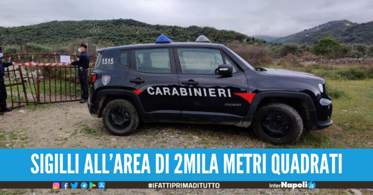 Vergogna a Qualiano, terreno destinato alla frutta miscelato al calcestruzzo sequestri e denunce