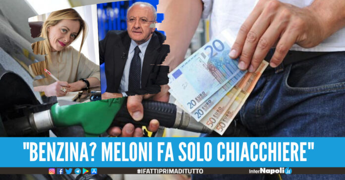 Vincenzo De Luca benzina meloni