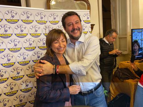 Donatella Tesei con Matteo Salvini © ANSA