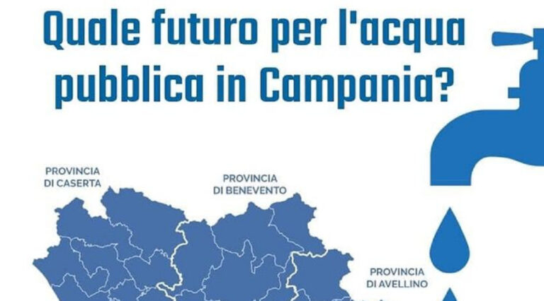 Quale futuro per l’acqua pubblica in Campania? La posizione di Potere al Popolo