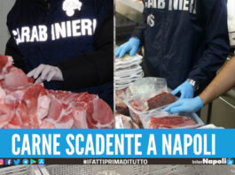 Blitz dei Nas a Napoli, sequestrati 25 Kg di carne in cattivo stato di conservazione
