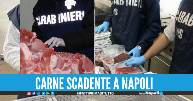 Blitz dei Nas a Napoli, sequestrati 25 Kg di carne in cattivo stato di conservazione