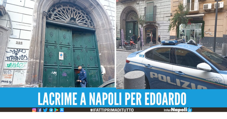 Ipotesi gesto estremo, Edoardo morto sul colpo dopo la caduta dal quarto piano in via Duomo