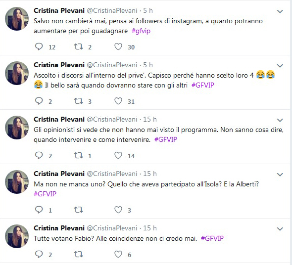 GF Vip, Cristina Plevani contro Salvo Veneziano: «Non cambierà mai, pensa ad aumentare i follower per guadagnare»