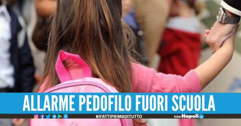 Allarme nel Napoletano, bimba inseguita da pedofilo mentre va a scuola