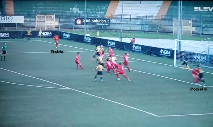 Pareggio con polemiche tra Giugliano e Messina, annullato nel finale un gol a Poziello