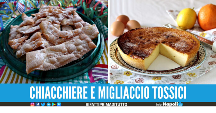 Blitz dei Nas nel Casertano, sequestrati 2.500 Kg di dolci di Carnevale pericolosi per la salute