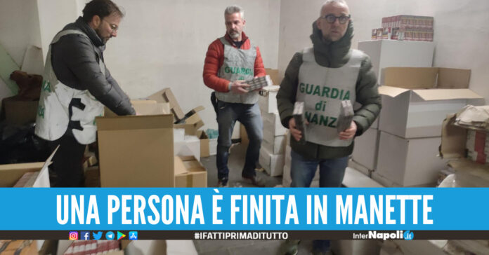 Blitz della Finanza nel Casertano, sequestrato mega carico da 100mila euro