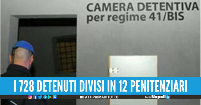 Carcere duro, in Italia ci sono 728 detenuti al 41 bis: 242 sono legati alla camorra