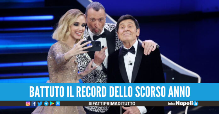 Chiara Ferragni, Amadeus e Gianni Morandi