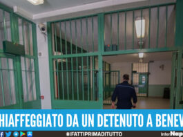 schiaffeggiato da un detenuto a Benevento