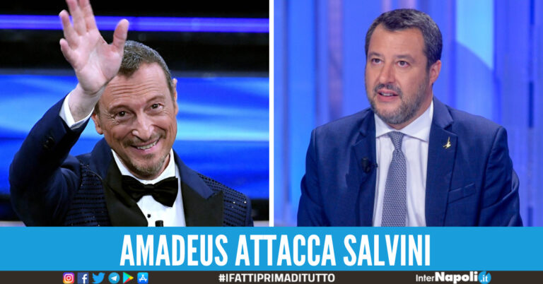 Amadeus attacca Salvini