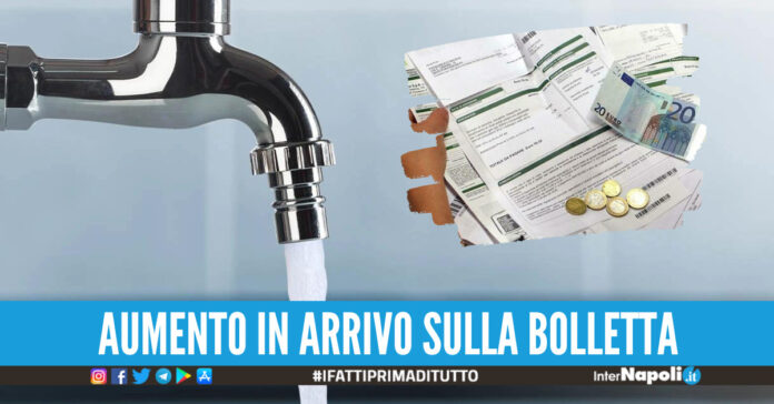 aumento bolletta acqua napoli