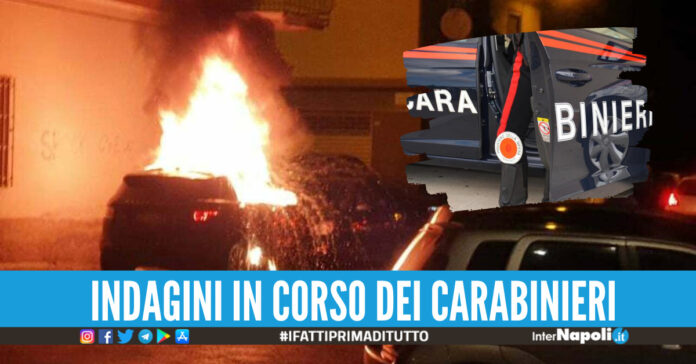 caivano auto incendiate