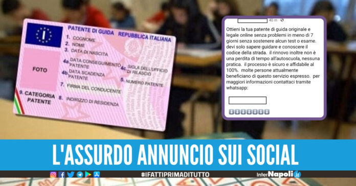 vendita illegale patenti di guida napoli