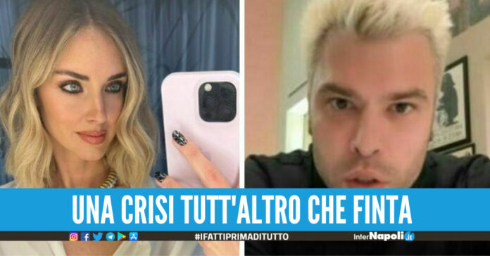 fedez ferragni crisi lui dorme sul divano