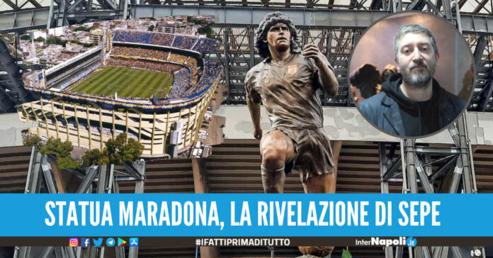 statua maradona sepe boca juniors