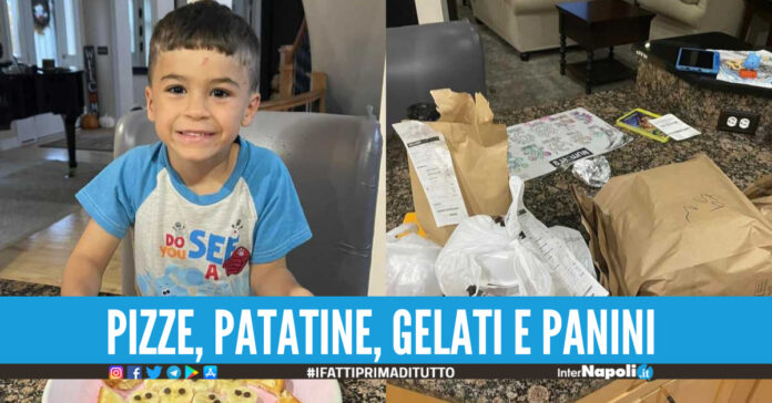 Gioca con il cellulare del papà e ordina oltre 1000 euro di cibo a domicilio