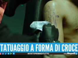 Rapinatore arrestato nel Napoletano, tradito dal tatuaggio a forma di croce stile 'Sangueblu'