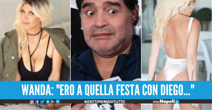 Wanda Nara a letto con Maradona