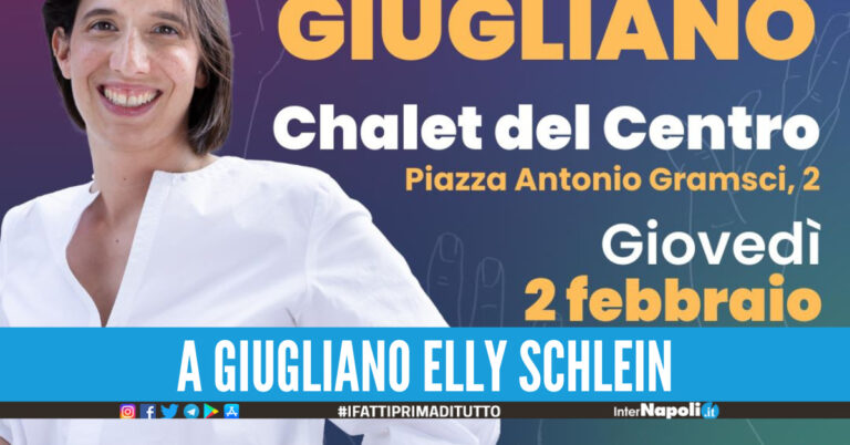 a Giugliano la candidata Elly Schlein