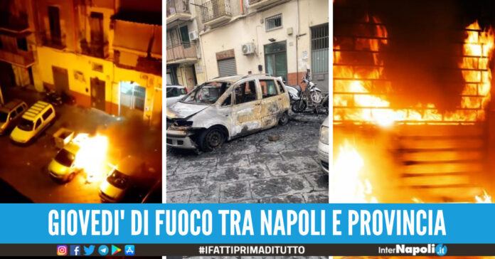 fiamme nel napoletano
