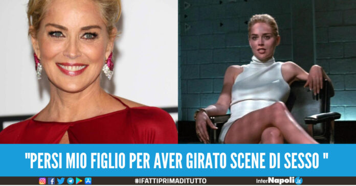 sharon stone persi mio figlio per aver girato scene di sesso