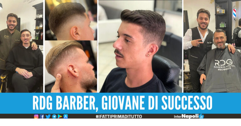 RDG, la Barberia di successo a Qualiano: boom di prenotazioni per il giovane parrucchiere Rogatino Di Guida