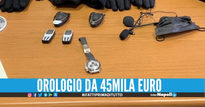 Rubano un Rolex Daytona, bloccati nel Casertano dopo la fuga
