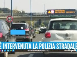 Scontro tra 3 auto in Tangenziale, traffico bloccato dopo l'incidente