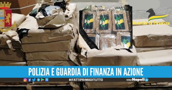 Sequestrati oltre 600 kg di hashish, arrestati i 2 fratelli a Volla