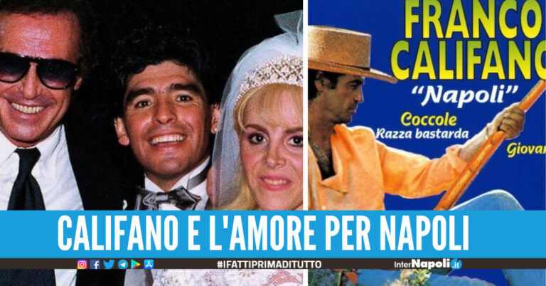 Franco Califano, l'amicizia con Maradona e la canzone dedicata a Napoli a Sanremo