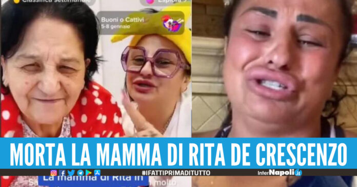 Gravissimo lutto per Rita de Crescenzo, è morta la mamma della tiktoker napoletana
