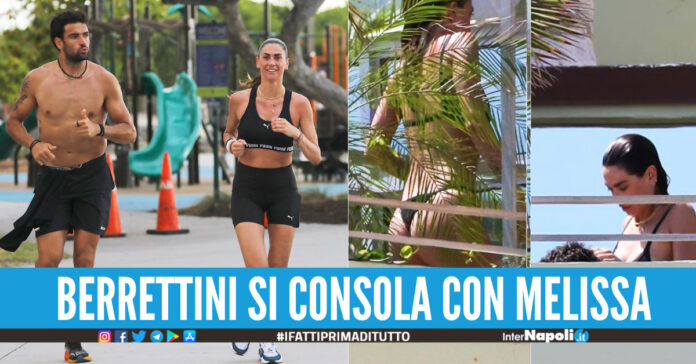 Matteo Berrettini continua a perdere in campo, ma vince fuori si consola con Melissa Satta