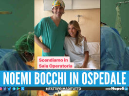Noemi Bocchi in ospedale, operata per diastasi addominale Prego in Dio