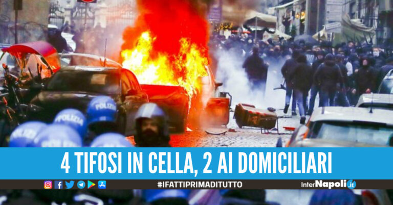 Scontri ultras a Napoli, convalidati 6 arresti su 7: un tifoso azzurro torna in libertà