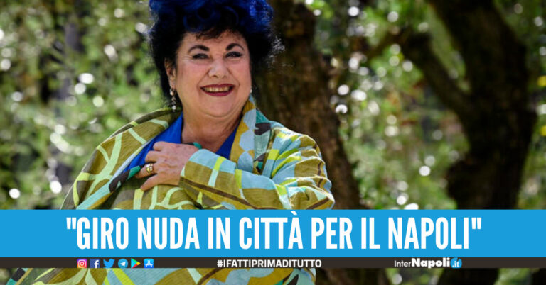 Se il Napoli vince lo Scudetto giro nuda avvolta solo dalla bandiera, la promessa di Marisa Laurito