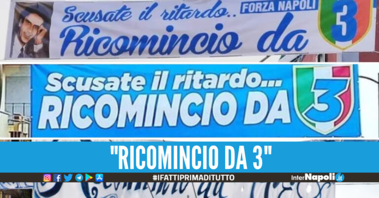 Striscioni Massimo Troisi