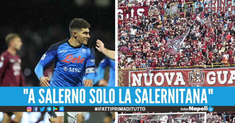 Gli ultras della Salernitana: “Napoli presto campione, ma qui vietato festeggiare”
