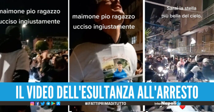 [Video]. Clacson, pugni in aria e urla, così Pianura esulta all'arresto del killer di Checco Pio vive per sempre