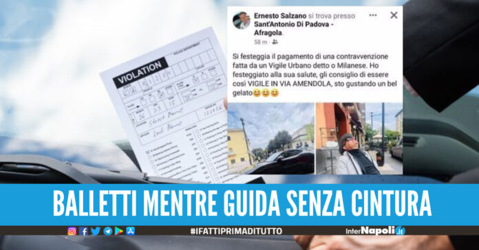 Afragola, assessore prende in giro il vigile su Fb dopo la multa Festeggio alla sua salute