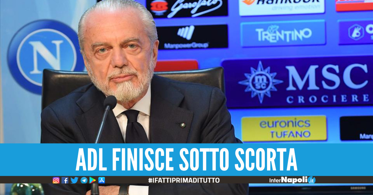 Aurelio De Laurentiis sotto scorta, la decisione del prefetto dopo lo