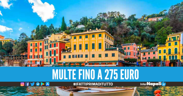 Multe fino a 275 euro