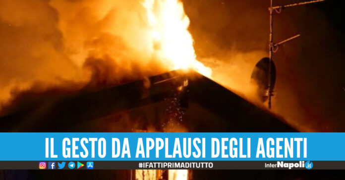 incendio villetta castel volturno